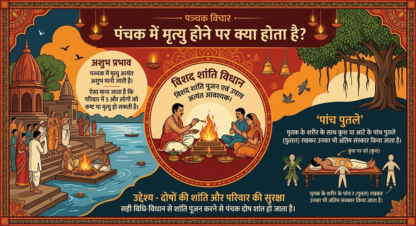 पंचक में मृत्यु होने पर क्या होता है? जानें इसका रहस्य और सच रहस्य